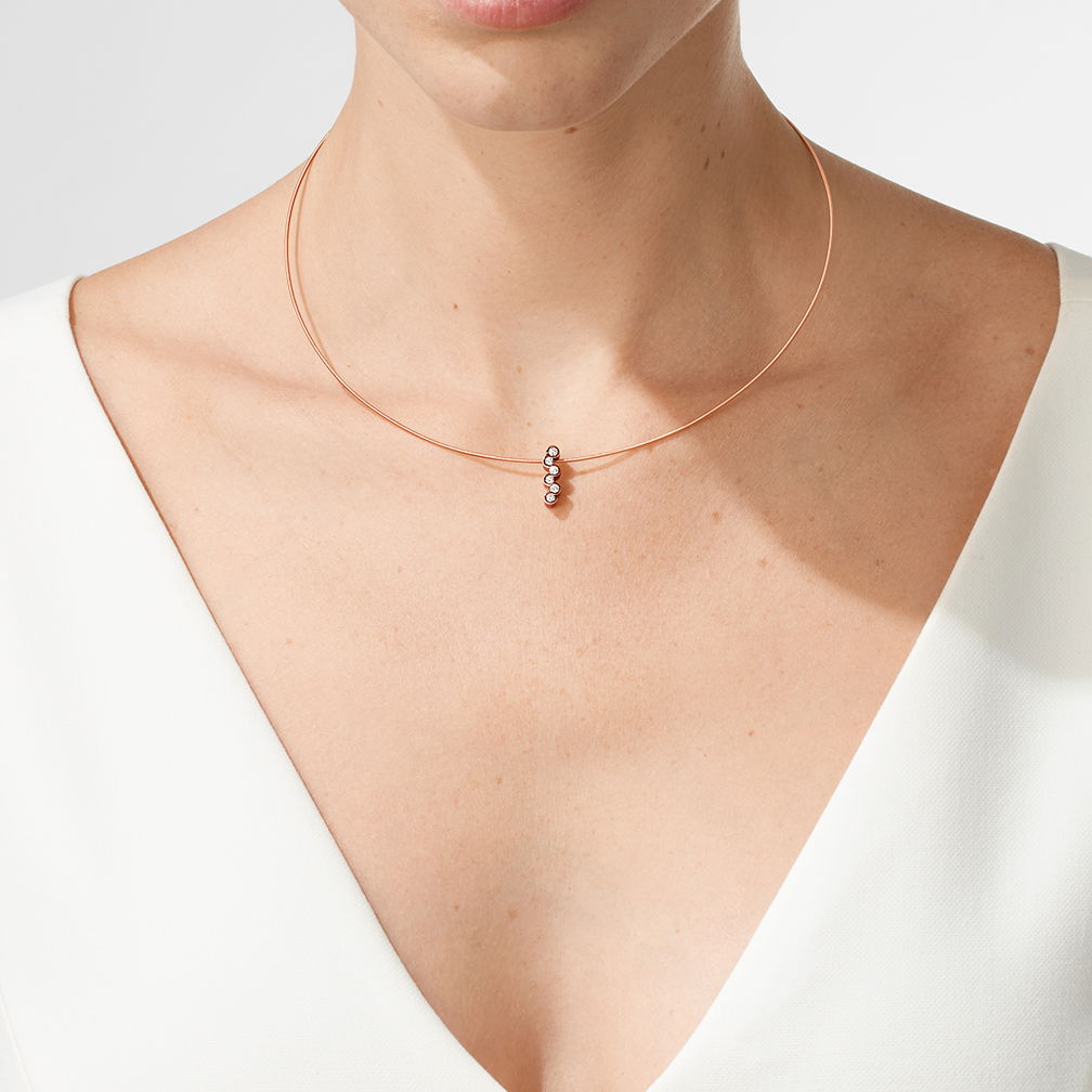 Niessing Diamond Wave pendant